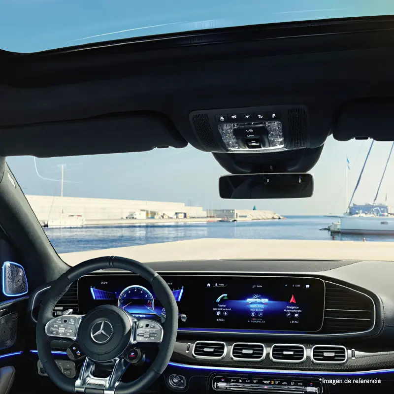 Glass Guard GardX - Interior de Mercedes-Benz con vista al parabrisas