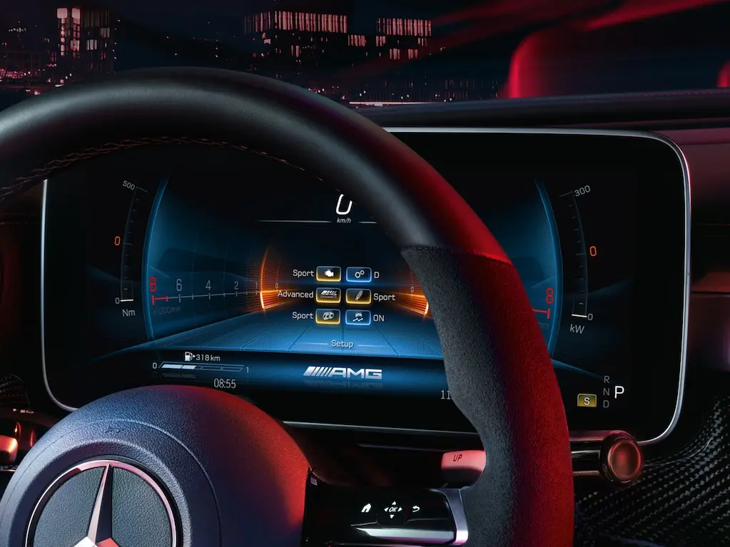 Cuadro de instrumentos específico de AMG