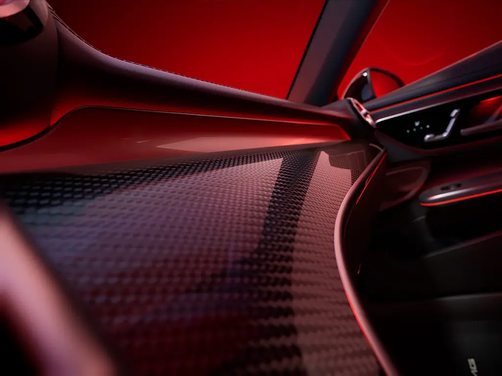 Elementos de adorno de fibra de carbono AMG