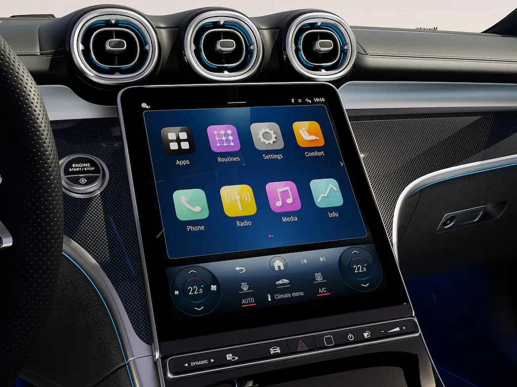 Visualizador central de 11,9"