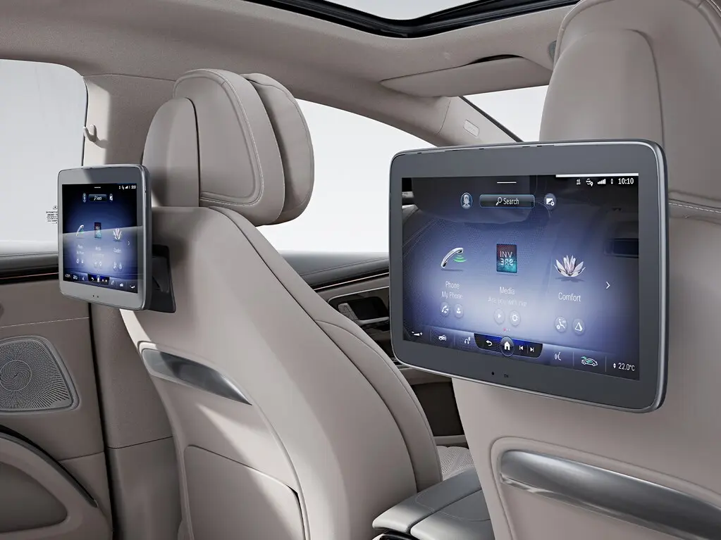 Sistema de entretenimiento High End MBUX en la parte trasera